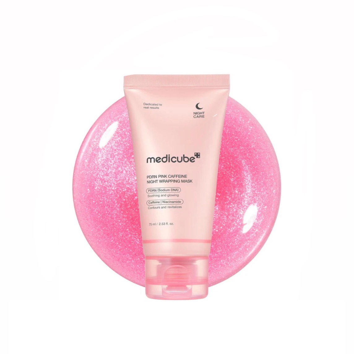 PDRN Pink Caffeine Night Wrapping Mask 75ml 
ماسك ميدكيوب الوردي بدي ان اي السلمون والكافايين